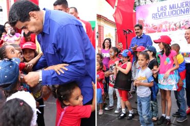 ¡DE ESPANTO! El canto adoctrinado de una niña a Nicolás: “Chavidad, chavidad, dulce chavidad» (+Video)