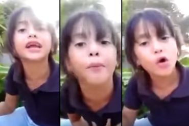 ¡NO LE GUSTARÁ A MADURO! El contundente mensaje de esta niña a Nicolás (no se guardó nada)