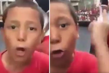 ¡LEGADO DE CHÁVEZ! El discurso de odio y rencor contra la oposición de un niño chavista (+Video)