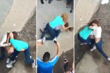 ¡INDIGNANTE! Mujeres casi se matan a golpes en universidad venezolana y esto hacía la gente (+Video)