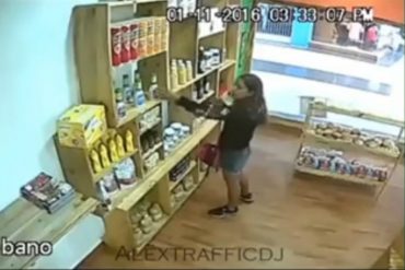 ¡TE LO MOSTRAMOS! Joven es pillada robándose un pote de Nutella (+Video)