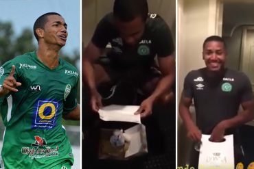 ¡VIDEO CONMOVEDOR! Jugador del Chapecoense se enteró que sería padre antes del fatal viaje