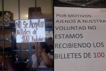 ¡LO QUE FALTABA! Denuncian que colectivos amenazan a comerciantes que no aceptan billetes de Bs. 100