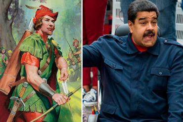 ¡LADRÓN CONFESO! Maduro se compara con Robin Hood: Le quito a millonarios para darle a los pobres