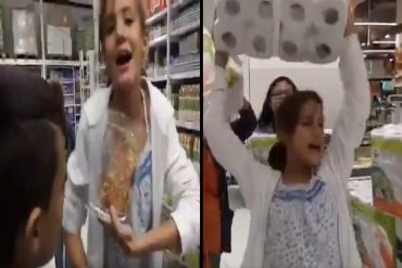 ¡UN NUEVO DISNEY! La penosa reacción de niños venezolanos al ver comida en supermercado en Perú (+Video)