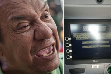 ¡PLATA, NO HAY! Este es el mensaje que dejan algunos bancos en sus cajeros automáticos (+Video)