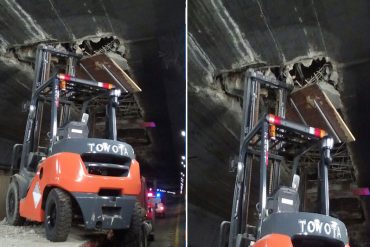 ¡TÚNEL DE CARTÓN! Así fue como una gandola destrozó el techo del Boquerón II en la Caracas-La Guaira