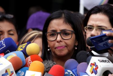 ¡LO ÚLTIMO! Delcy Rodríguez llamó “delincuente” a Misael López de la supuesta venta de pasaportes (+Video)