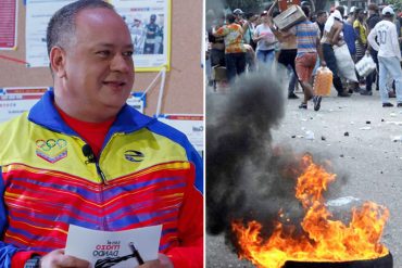 ¡CINISMO SIN MEDIDA! Cabello sobre saqueos en Ciudad Bolívar: Nosotros estuvimos allí y no pasaba nada