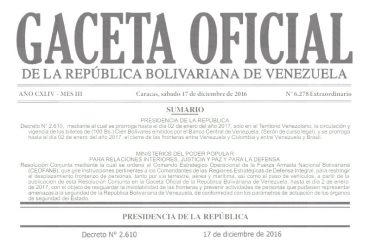 ¡RASPADOS COMO SIEMPRE!  En Gaceta llena de “horrores” ortográficos publican prórroga sobre circulación del billete de 100 (+Fotos)