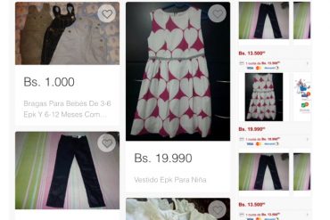 ¡EL PAÍS DEL BACHAQUEO! Comienzan a vender ropa de EPK en MercadoLibre