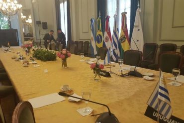 ¡COMO LA GUAYABERA! La bandera de Venezuela brilló por su ausencia en la sala del Mercosur