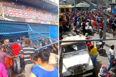 ¡POR FALTA DE EFECTIVO! Reportan saqueos en comercios de El Callao: habitantes protestan y cierran vías