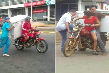 ¡SE LLEVAN LO QUE SEA! Fuera de control la situación en Ciudad Bolívar: cargan hasta con las neveras de los locales (+Videos)