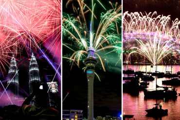 ¡EN IMÁGENES! Con show de luces y fuegos artificiales: Así reciben al nuevo año 2017 en el mundo