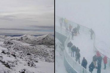 ¡QUÉ BELLEZA! Te mostramos las impresionantes fotos de la nevada en Mérida