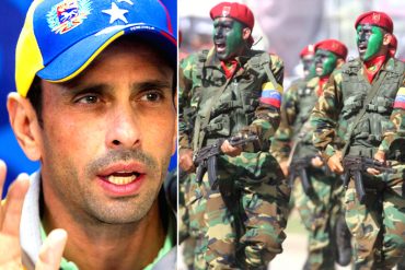 ¡AUCH! Capriles le dio con todo al show militar: Adelantaron carnaval y se disfrazaron de guerra imaginaria