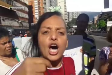 ¡CON TODO! Chavista furiosa le reclama a Maduro por comida: «Chávez no dejó esto para que estuviera así» (+Video)