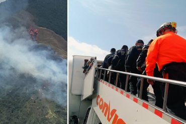 ¡INCREÍBLE! Misión venezolana parte a Chile para contribuir a atender incendios (mientras tanto se quema el Ávila)