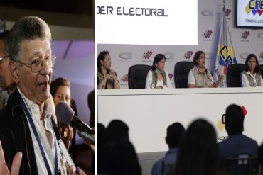 ¡CON TODO! El más reciente dardo que les lanzó Ramos Allup a las “4 comadres del CNE”