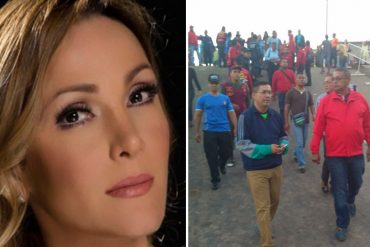 ¡TOMA! Fabiola Colmenarez barre el piso con García Carneiro por colapso del puente Guanape