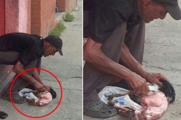 ¡QUÉ HORROR! Hombre despelleja un perro callejero para comérselo: decía tener hambre (+Fotos)