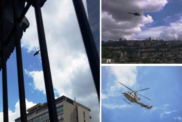 ¡DERROCHE DE DINERO! Helicópteros militares sobrevuelan Caracas este sábado en preparación para desfile