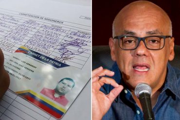 ¡DICE ÉL! Según Jorge Rodríguez, “mafias colombianas” venden carnet de la patria en Cúcuta para robar gasolina (+precio de infarto)