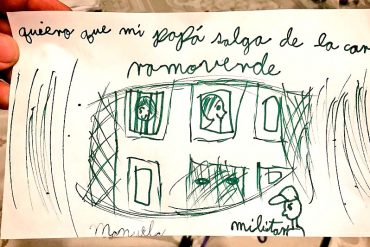 ¡ESTREMECEDOR! El desgarrador dibujo que hizo Manuela, la hija de Leopoldo López, sobre sus deseos de 2017