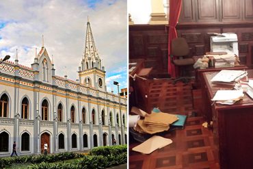 ¡QUÉ HORROR! Delincuentes desvalijaron el Palacio de las Academias en Caracas (+Fotos)