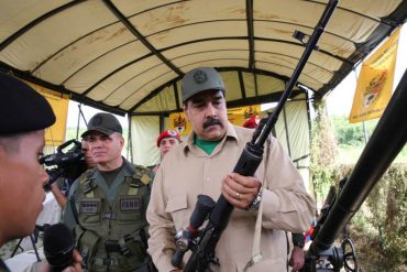 ¡SÍ, CLARO! Arreaza asegura que Maduro estaría con un “fusil en mano” si Venezuela fuese invadida (+Video)