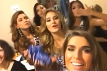 ¡POLÉMICA! Las latinas se dedicaron a comer y tiraron sus «puntas» tras quedar eliminadas del Miss Universo (+Video)