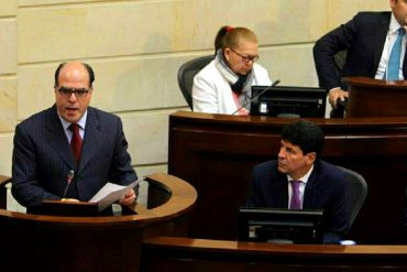 ¡DURO Y DIRECTO! Borges ante el Parlamento colombiano: Maduro es un dictador y su gobierno un narcoestado