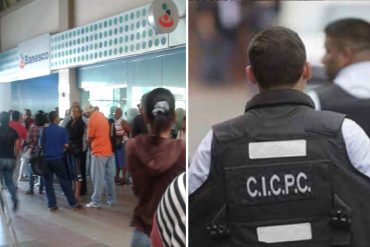 ¡AJÁ! Cicpc investiga atracos en el Banesco del Centro Comercial Copacabana, en Guarenas