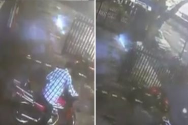 ¡AJÁ! Hirieron a delincuente mientras huía después de robar una moto en la avenida Bolívar (+Video)