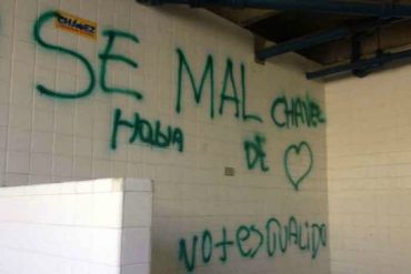 ¿LIBERTAD DE EXPRESIÓN? Ni en los baños de la ULA se puede hablar mal de Chávez (+Graffitis)