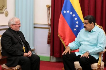 ¿OTRA VEZ EL MISMO ENGAÑO? Maduro se reúne con el nuncio en Miraflores para reactivar el diálogo