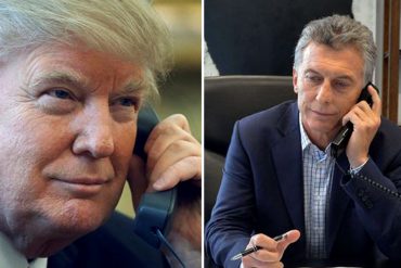 ¡AJÁ, NICOLÁS! Trump y Macri habrían acordado «estrategias regionales» sobre Venezuela