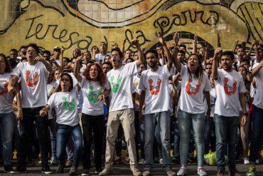 ¡JUVENTUD RESTEADA! Así va la protesta de los jóvenes este domingo 12 de febrero (+Fotos)