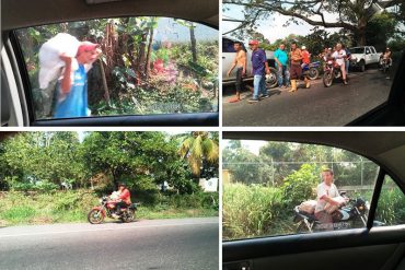 ¡HAMBRE! Saquearon camión de pasta que volcó en la población de Arapuey en Mérida