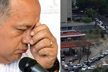 ¡NO PUEDEN OCULTARLO! Cabello reconoció problemas con el suministro de gasolina: “Ya Pdvsa está resolviendo”