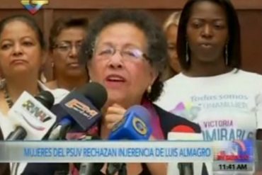 ¡DESCARO ROJO! Mujeres del Psuv culpan al imperio de las penurias que sufren las venezolanas (+Video)