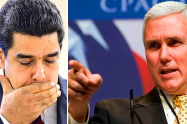 ¡QUE SE AGARRE MÁS DE UNO! Mike Pence: «En Venezuela comenzamos con el Vicepresidente»