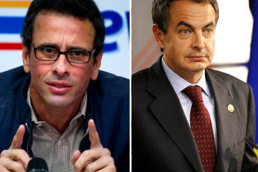 ¡NADA PERSONAL! Capriles se las canta a Rodríguez Zapatero: No ha hecho otra cosa que apuntalar a Maduro