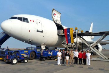 ¡INCREÍBLE! Venezuela envía a Perú segundo avión con toneladas de alimentos como “ayuda humanitaria”