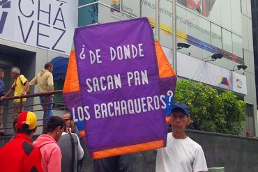 ¡NO MÁS ZAMUROS CUIDANDO CARNE! Piden a Maduro sacar a colectivos de panaderías