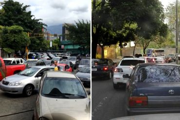 ¡POTENCIA PETROLERA! Las colas por gasolina en Venezuela no paran (otro día más)