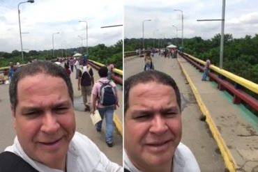 ¡BRAVO! Florido cruza la frontera para viajar y acudir a sesión de la OEA (le anulan el pasaporte y él se va a pie)