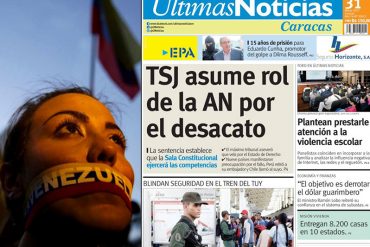 ¡BOCHORNOSO! Medios nacionales «fingen demencia» tras golpe de Estado a la AN (+Portadas)