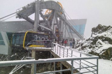 ¡QUÉ ESPECTÁCULO! Hermosa nevada sorprendió a los merideños y turistas esta semana en Pico Espejo (+Fotos)